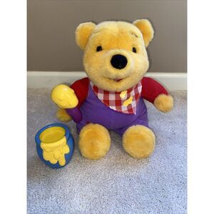 13" Winnie The‎ Pooh Bear Eating Hunny Wiggles Ears Plush Dolls Toys Mattel 1999